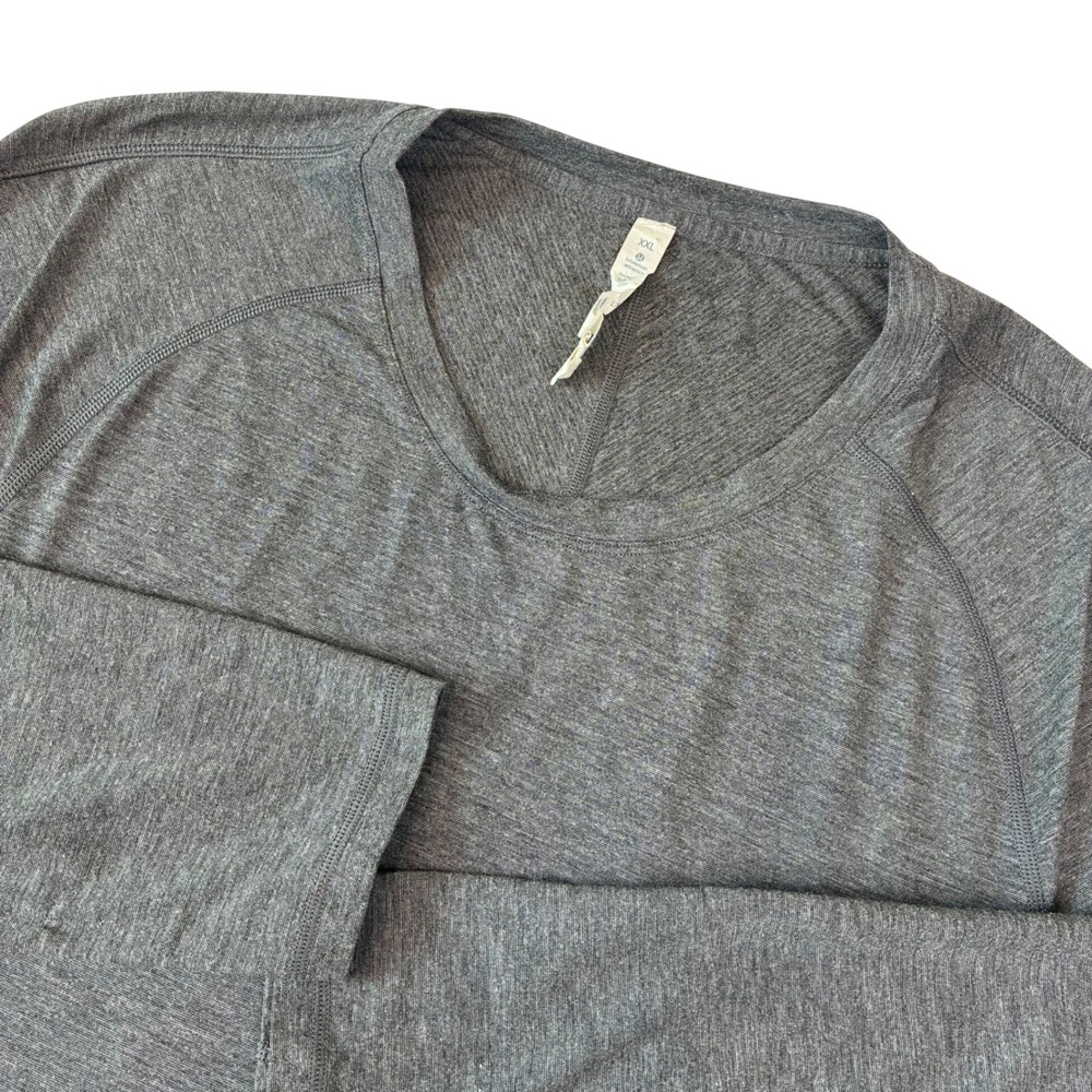 Lululemon Long Sleeve Shirt Mens XXL Grey Raglan Metal Vent Tech Training Top